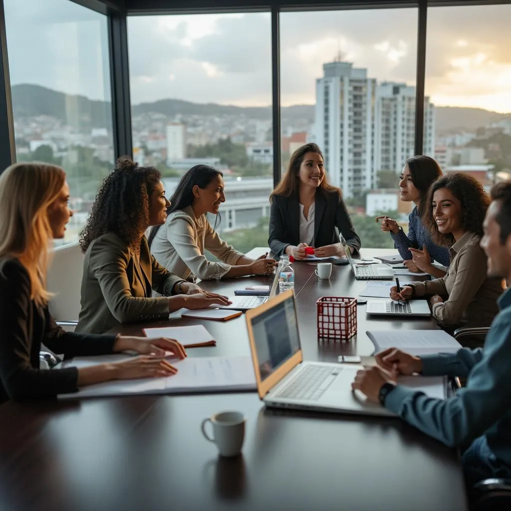 Equipo de InverFuturo en una sesión de planificación estratégica